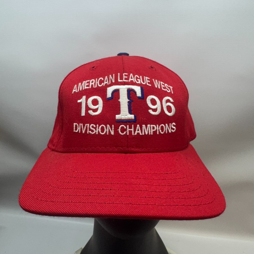 MLB Texas Rangers 1996 American League West Division Champions Hat Cap By‎ ANNCO